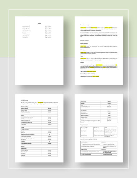 Hair store business plan image