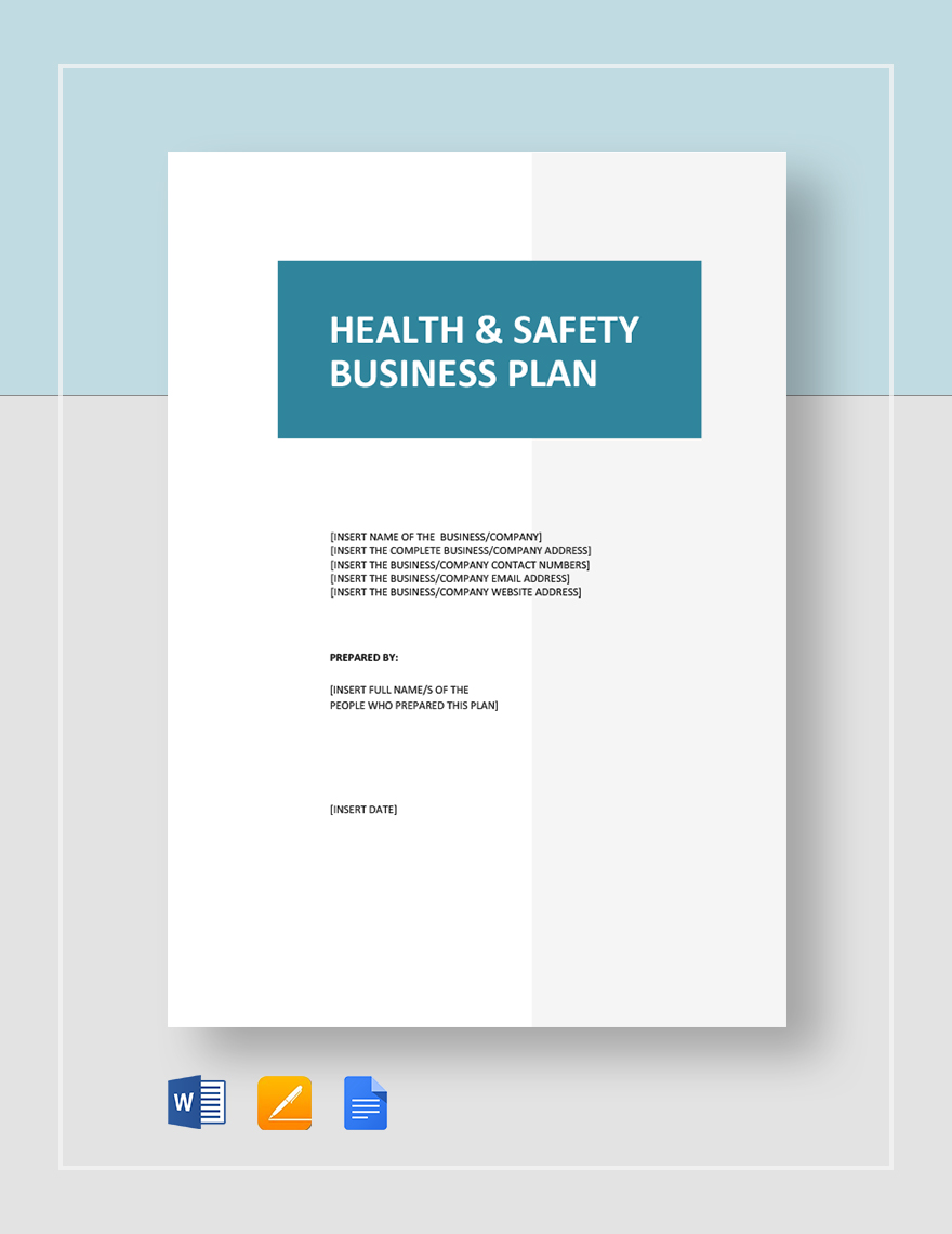 health and safety consultancy business plan