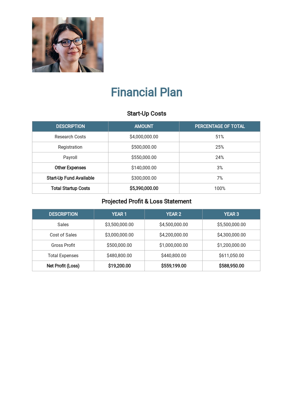 Health Care Business Plan Template