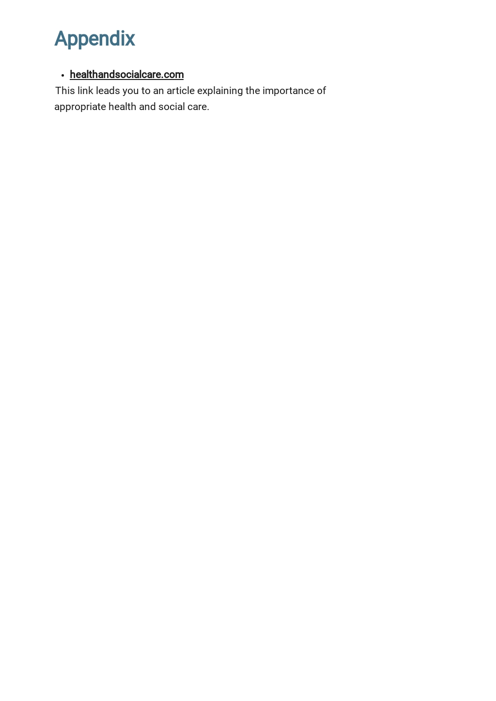 Health Care Business Plan Template