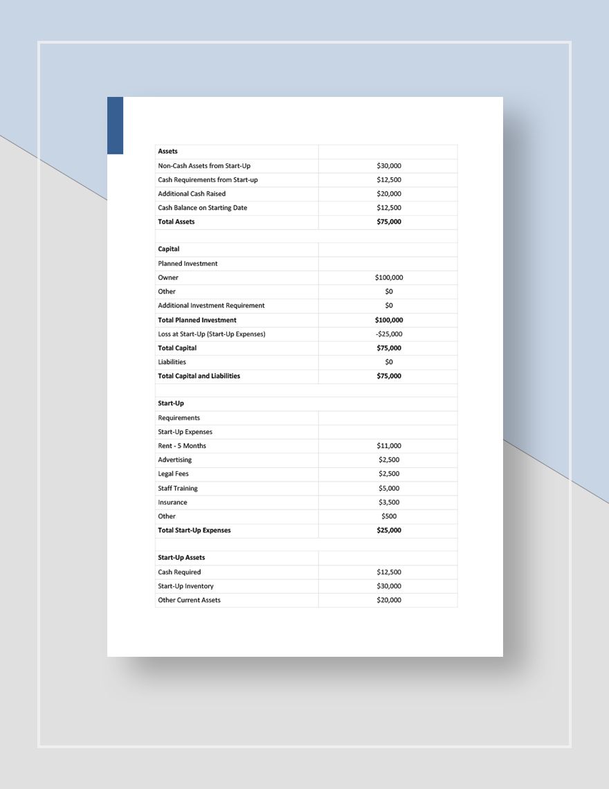 Health Care / Social Care Business Plan Template