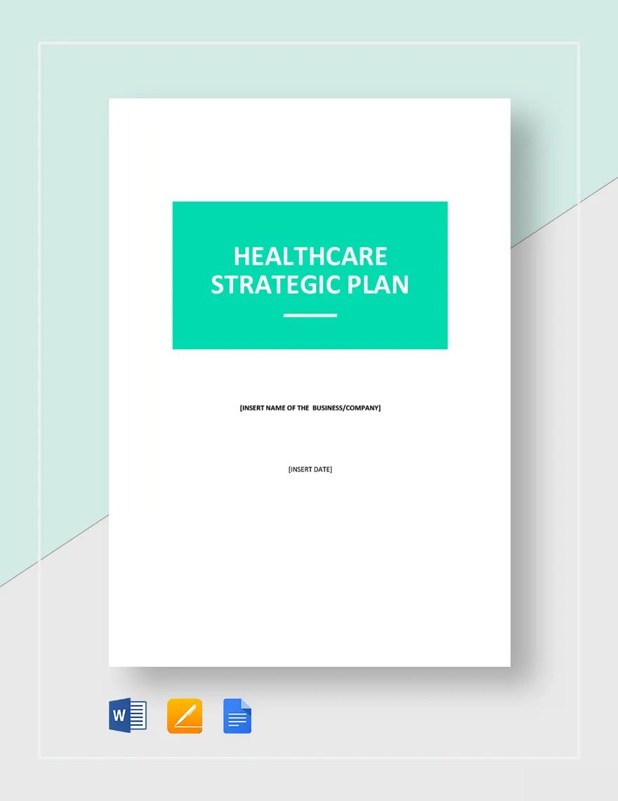 Healthcare Strategic Plan Template