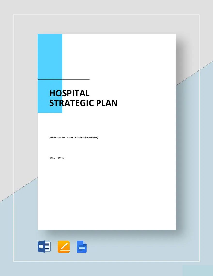 Hospital Strategic Plan Template
