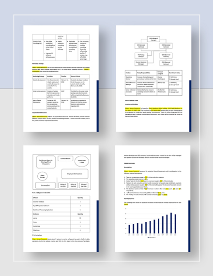 business plan template for human resources
