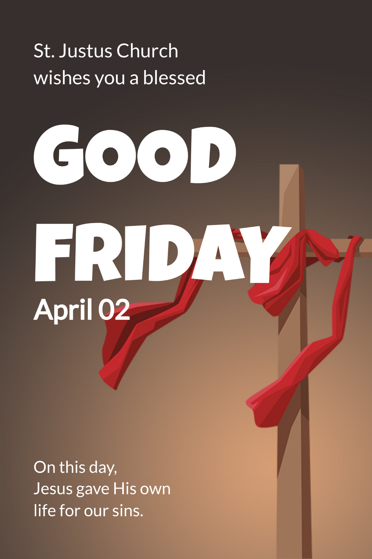 Good Friday Church Tumblr Post Template
