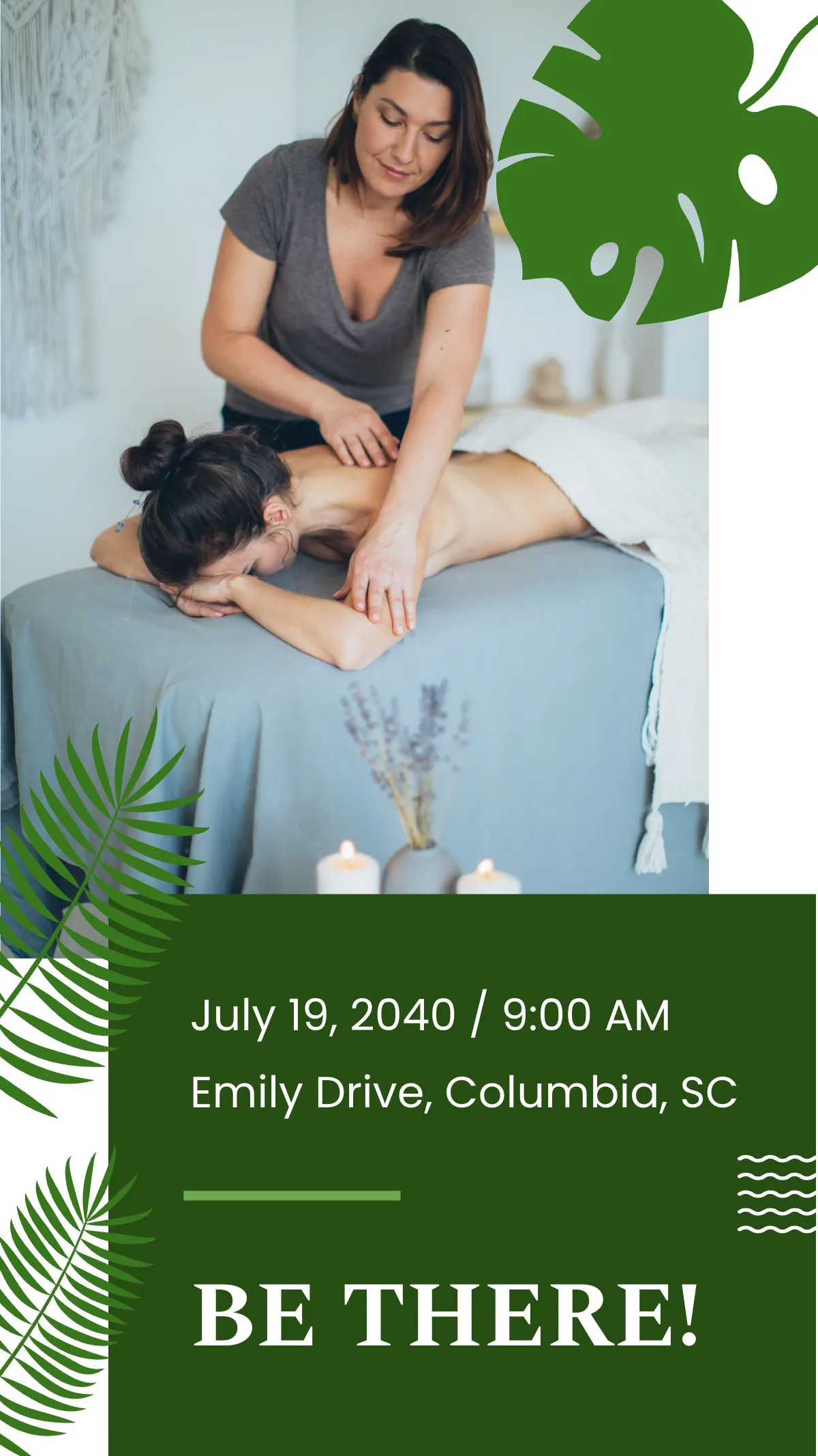 Free Spa Opening Whatsapp Story Template to Edit Online