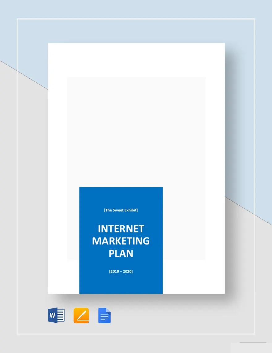 Simple Internet Marketing Plan Template