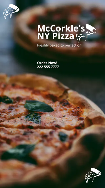 Free Pizza Restaurant Instagram Story Template to Edit Online