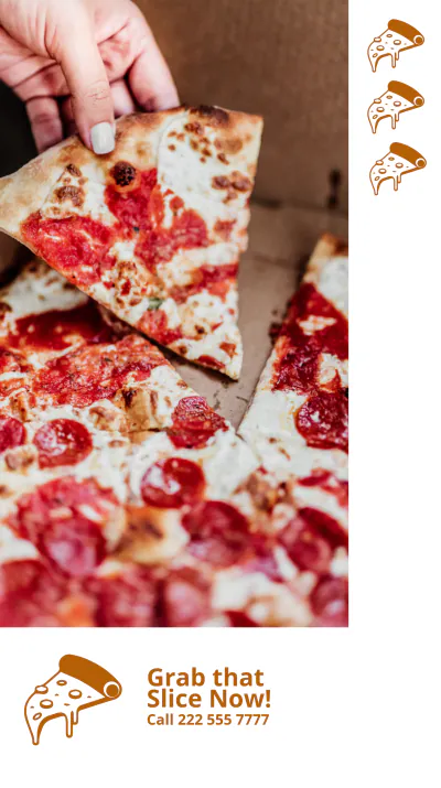 Free Pizza Restaurant Instagram Story Template to Edit Online