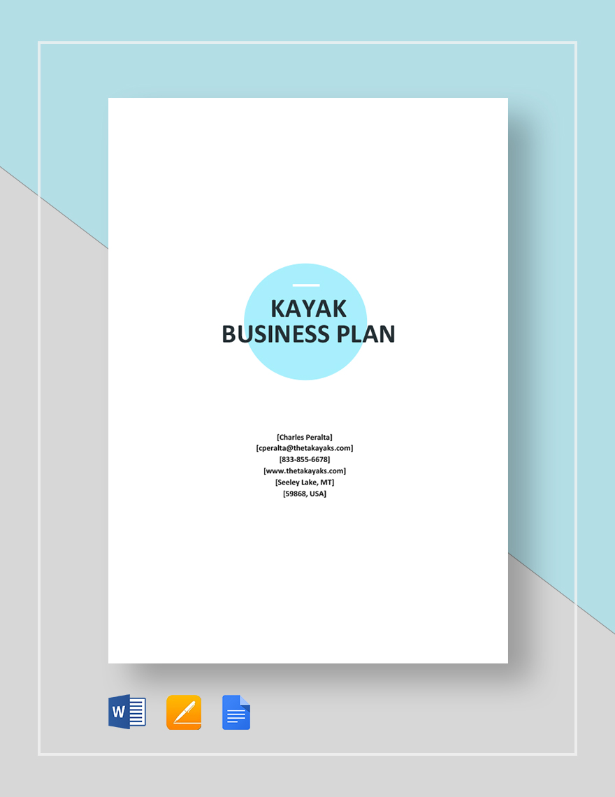 kayak tour business plan