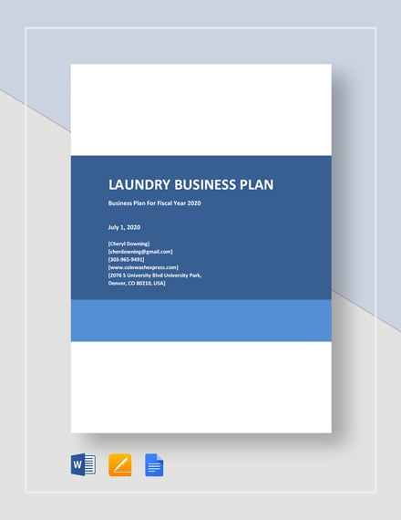 laundry services business plan pdf