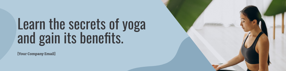 Yoga Class Linkedin Banner Template