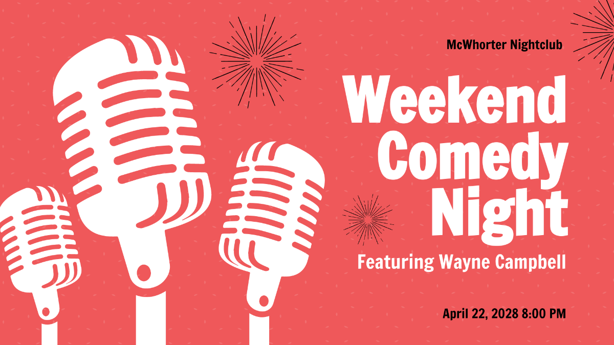 Comedy Night Facebook Event Cover Template