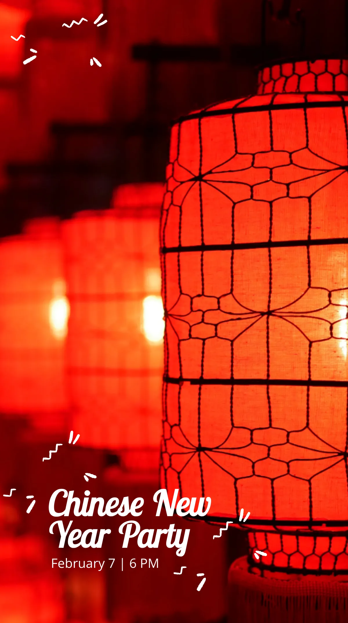 Free Chinese New Year Party Instagram Story Template to Edit Online