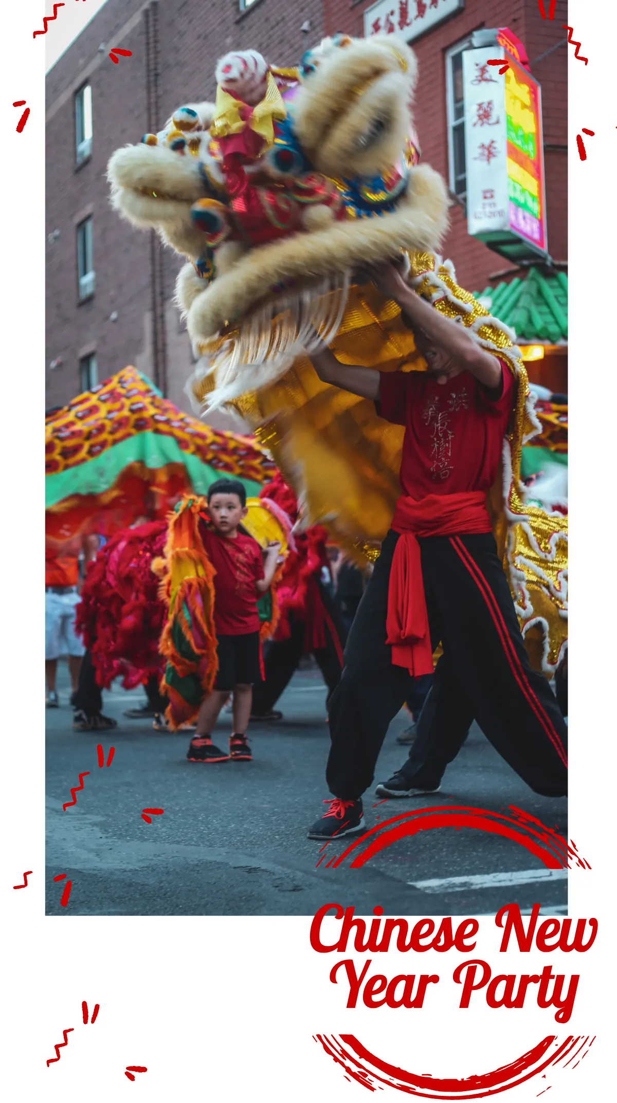 Free Chinese New Year Party Instagram Story Template to Edit Online