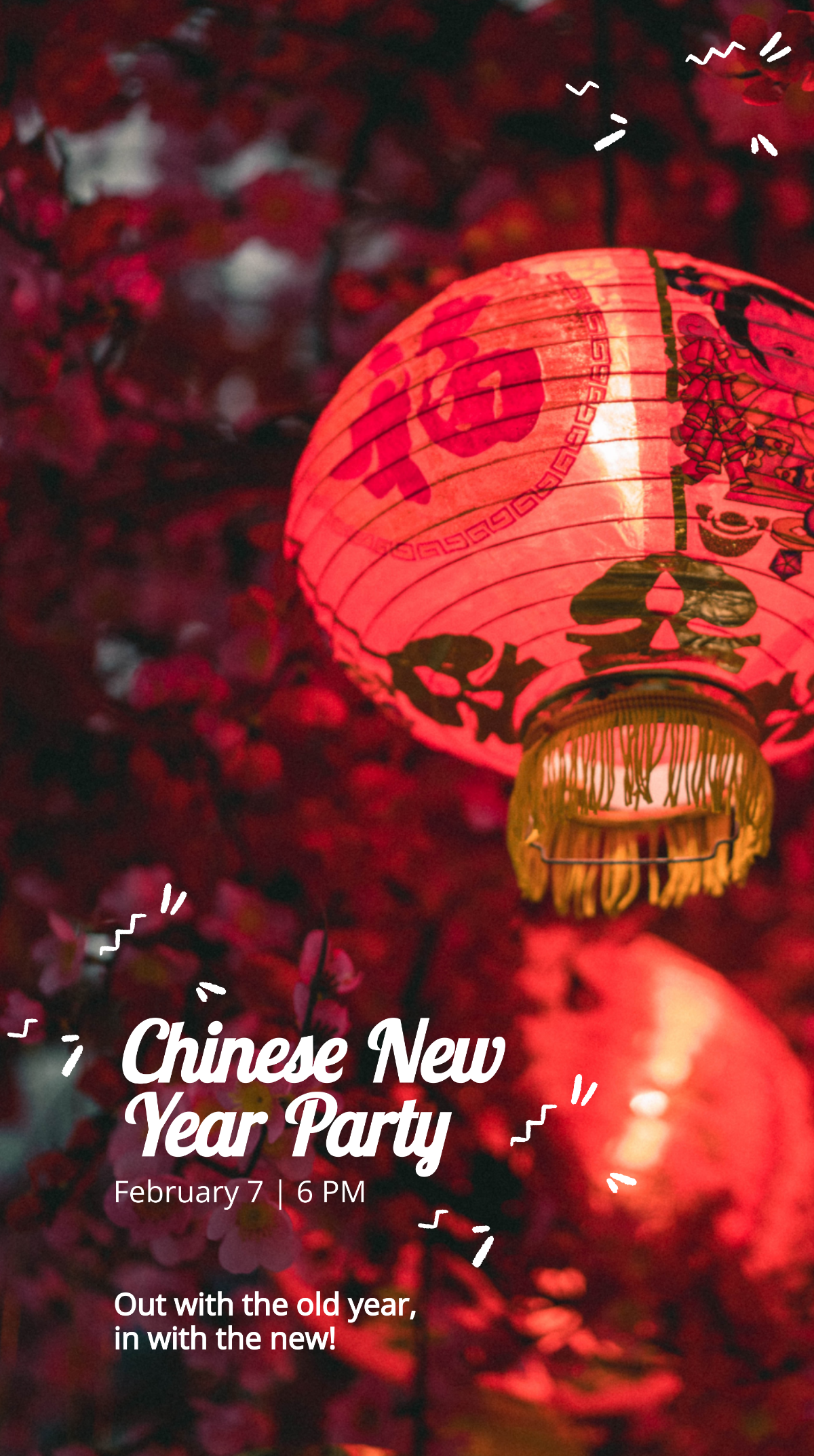 Free Chinese New Year Party Instagram Story Template