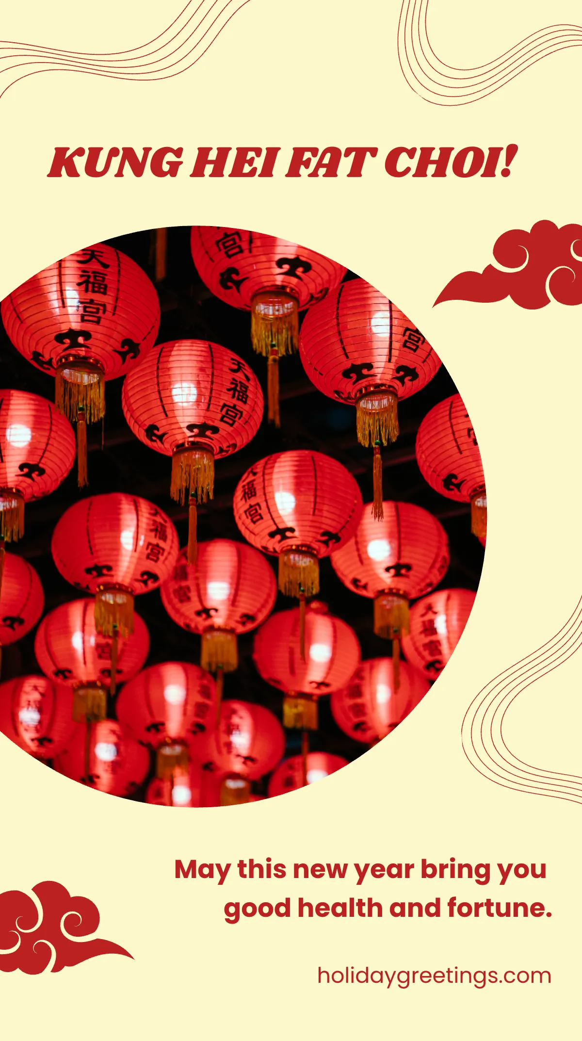 Free Happy Chinese New Year Instagram Story Template to Edit Online