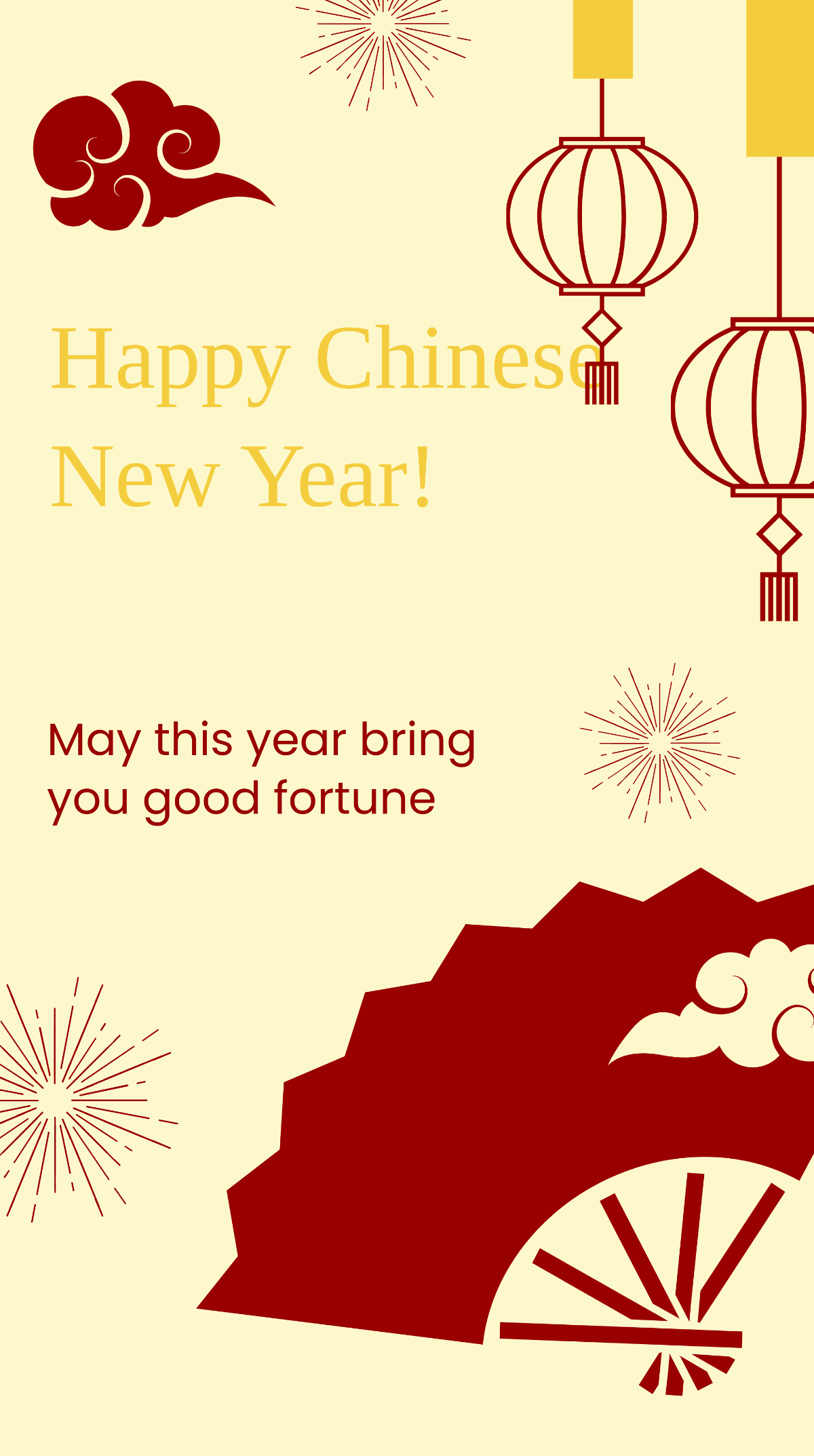 Chinese New Year Greeting Instagram Story Template