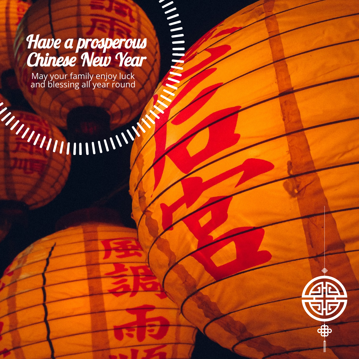 Free Chinese New Year Event Linkedin Post Template