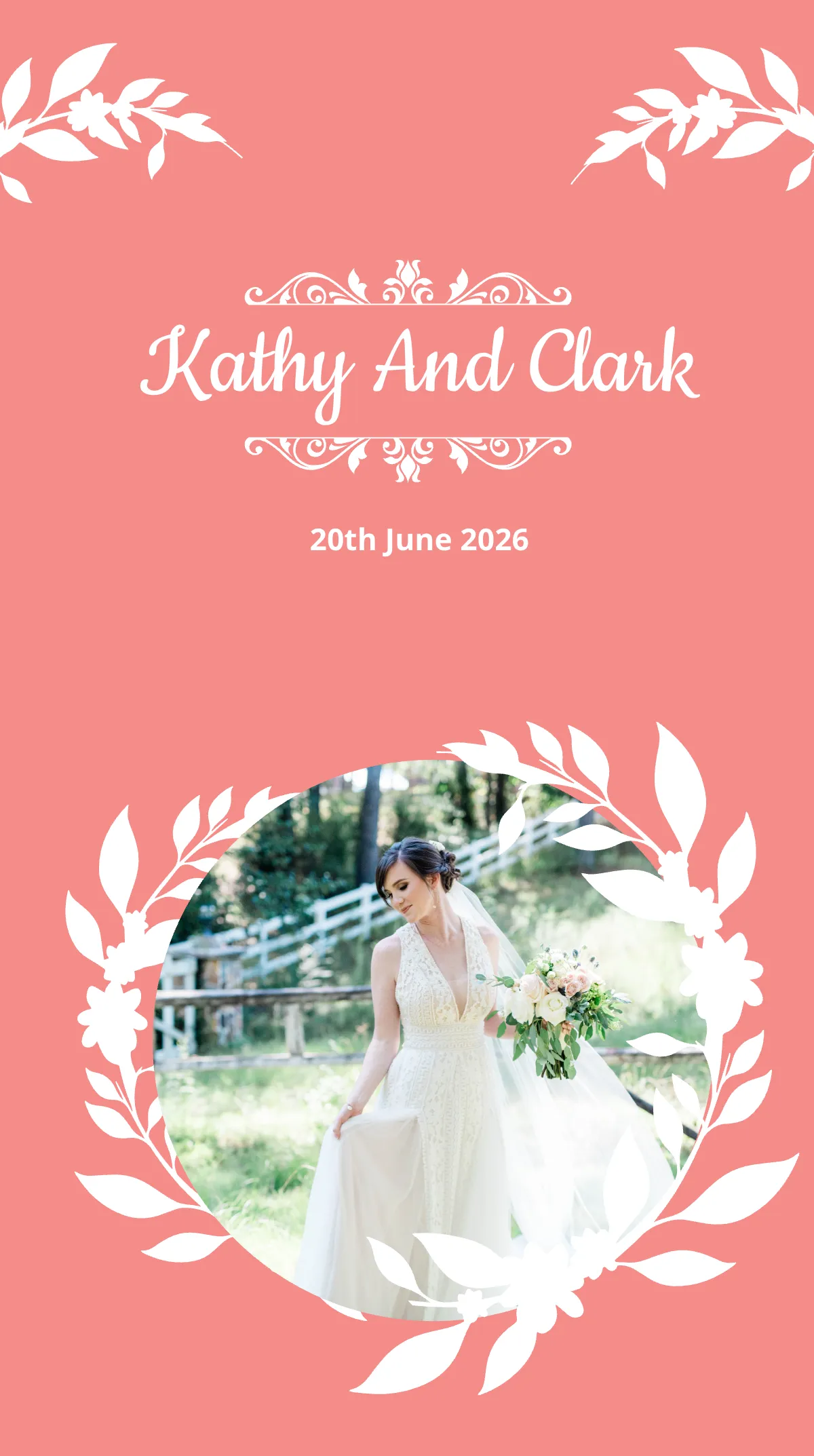 Free Wedding Ceremony Instagram Story Template to Edit Online