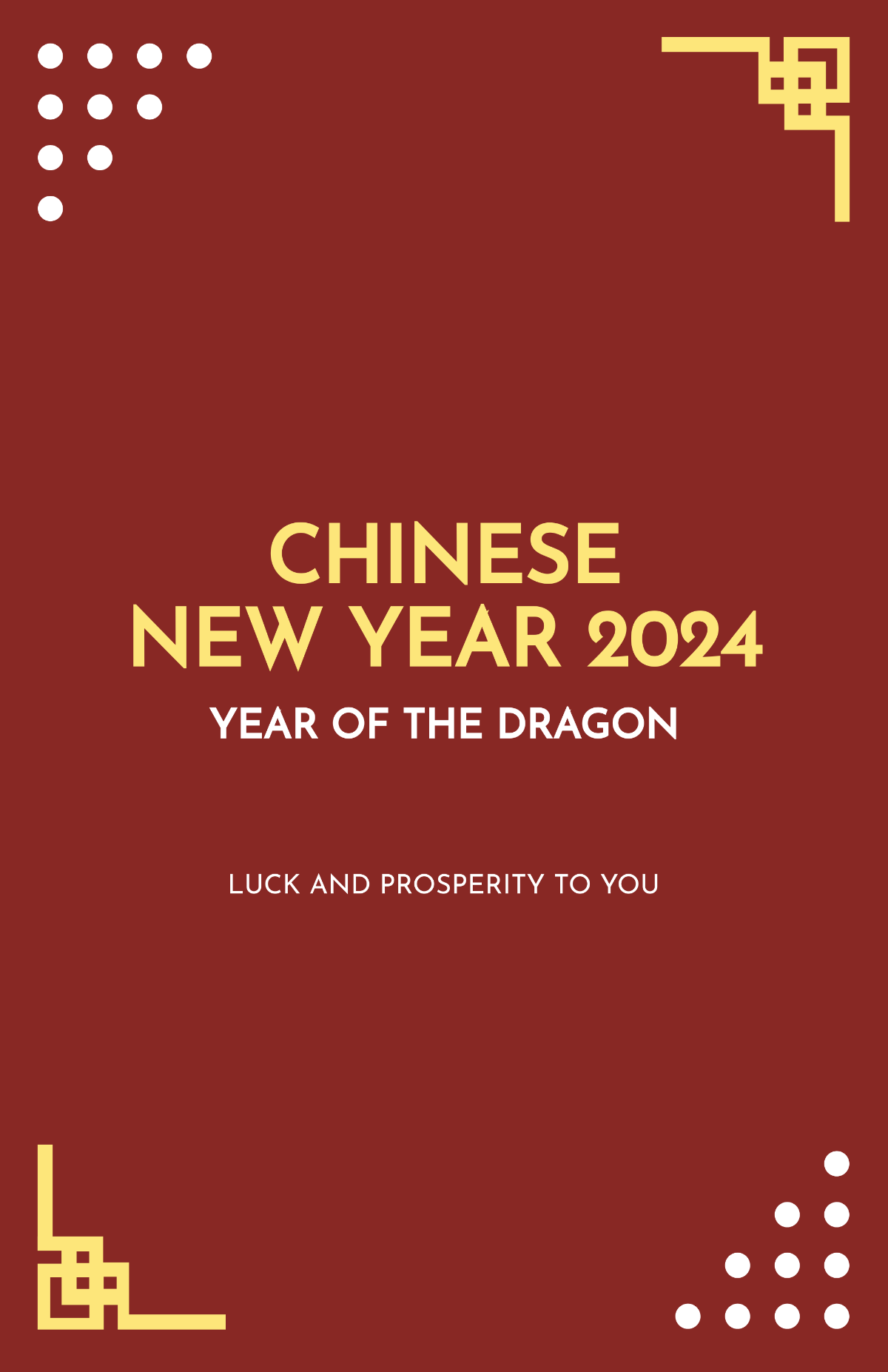 Modern Chinese New Year Poster Template