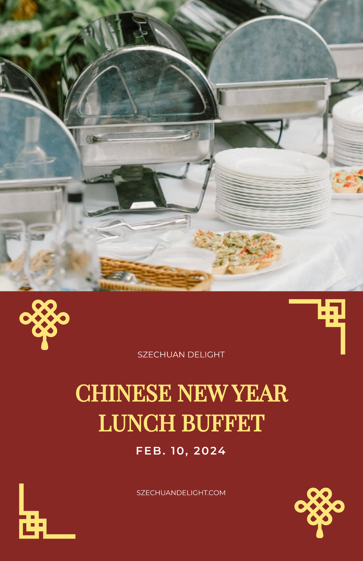 Chinese New Year Food Poster Template