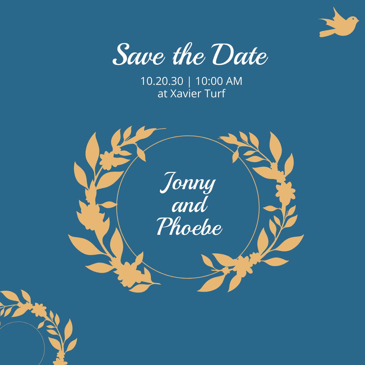 Save The Date Linkedin Post Template