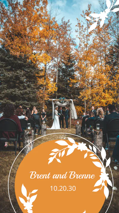 Free Photo Wedding Instagram Story Template to Edit Online