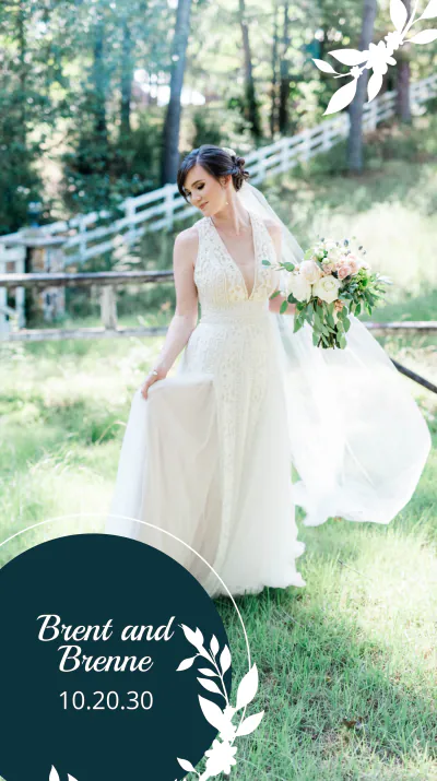 Free Photo Wedding Instagram Story Template to Edit Online