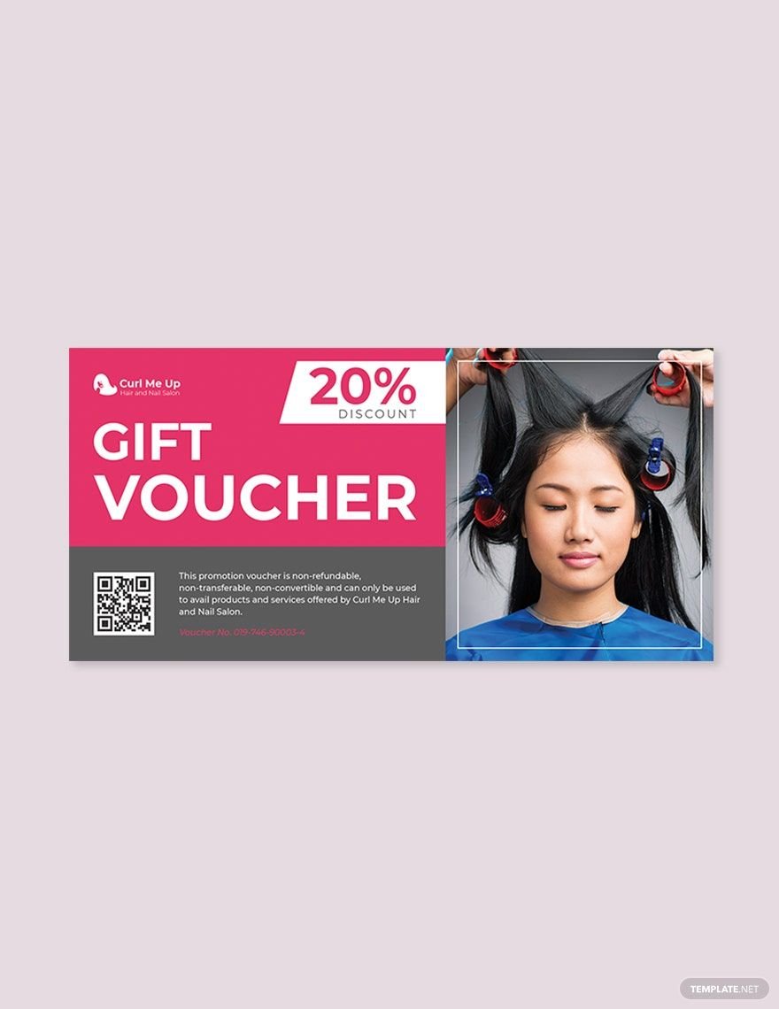 Hairdressing Salon voucher template in Word, Illustrator, PSD, Apple Pages, Publisher