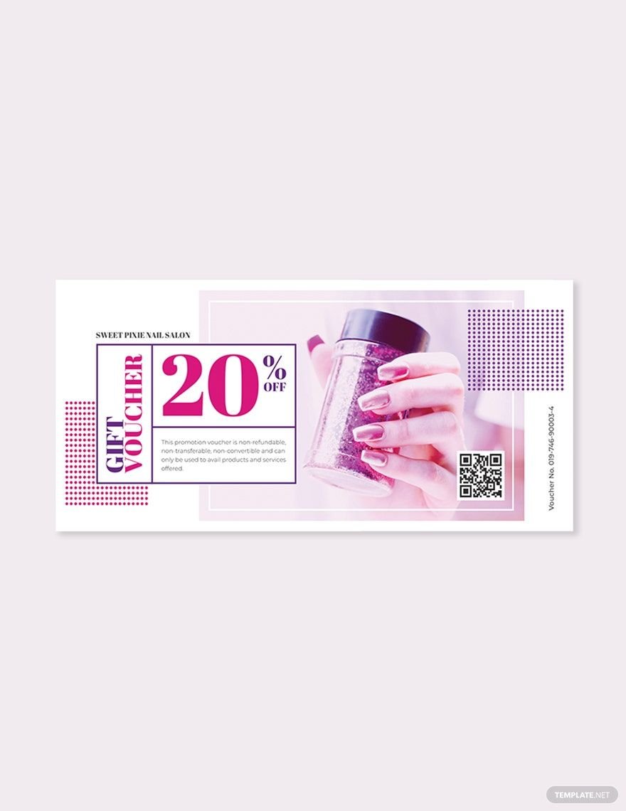 Nail Salon Voucher Template in Word, Illustrator, PSD, Apple Pages, Publisher