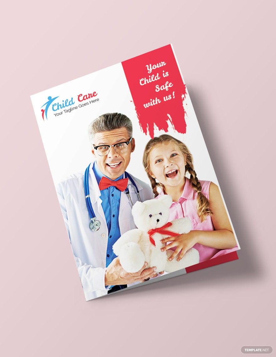 Child Care Bi-fold Brochure Template