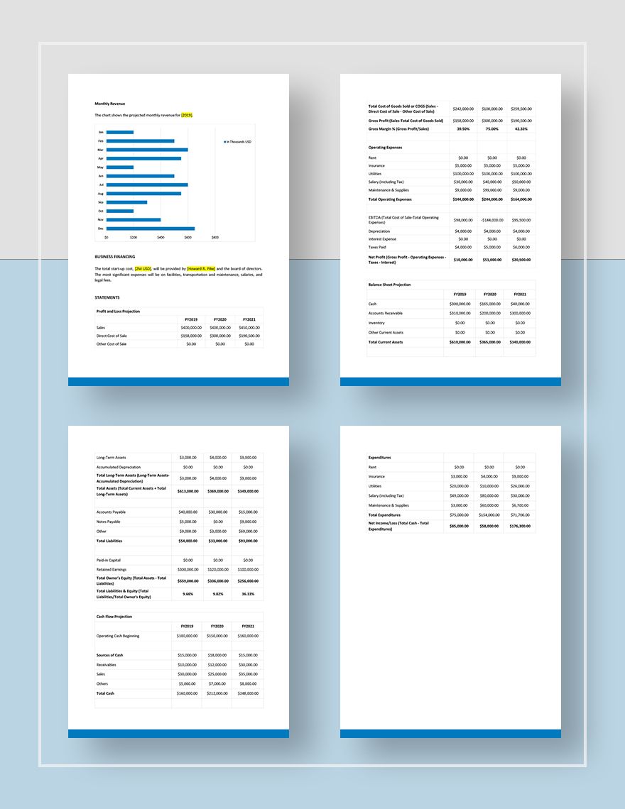 Logistics Business Plan Template Download in Word, Google Docs, Apple