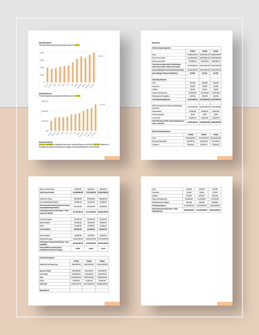 Marketing Agency Business Plan Template Download in Word Google Docs
