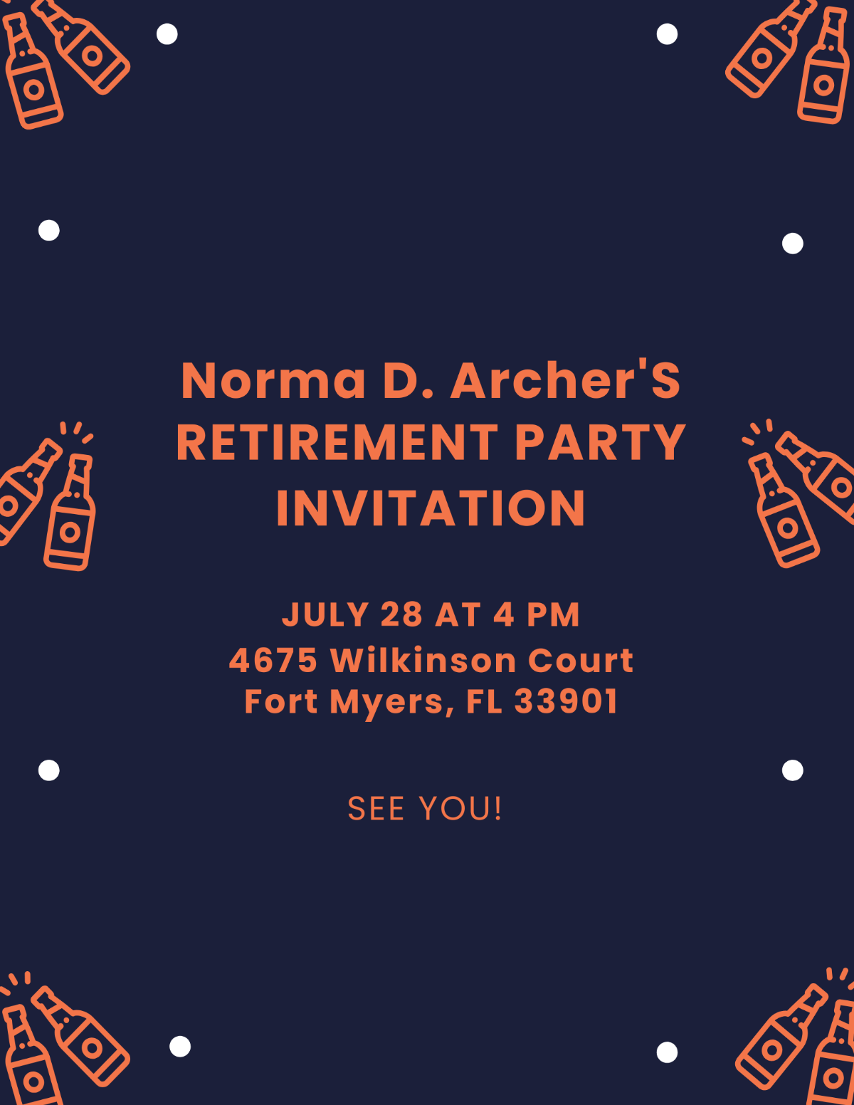 Retirement Invitation Flyer