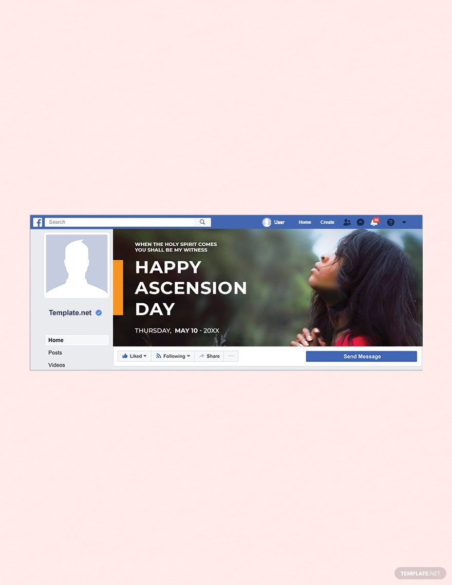 Ascension Day Facebook Event Cover Template