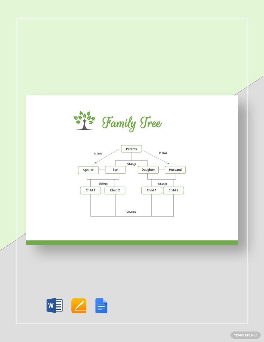 Basic Family Tree Template Download In Word Google Docs Apple Pages Template