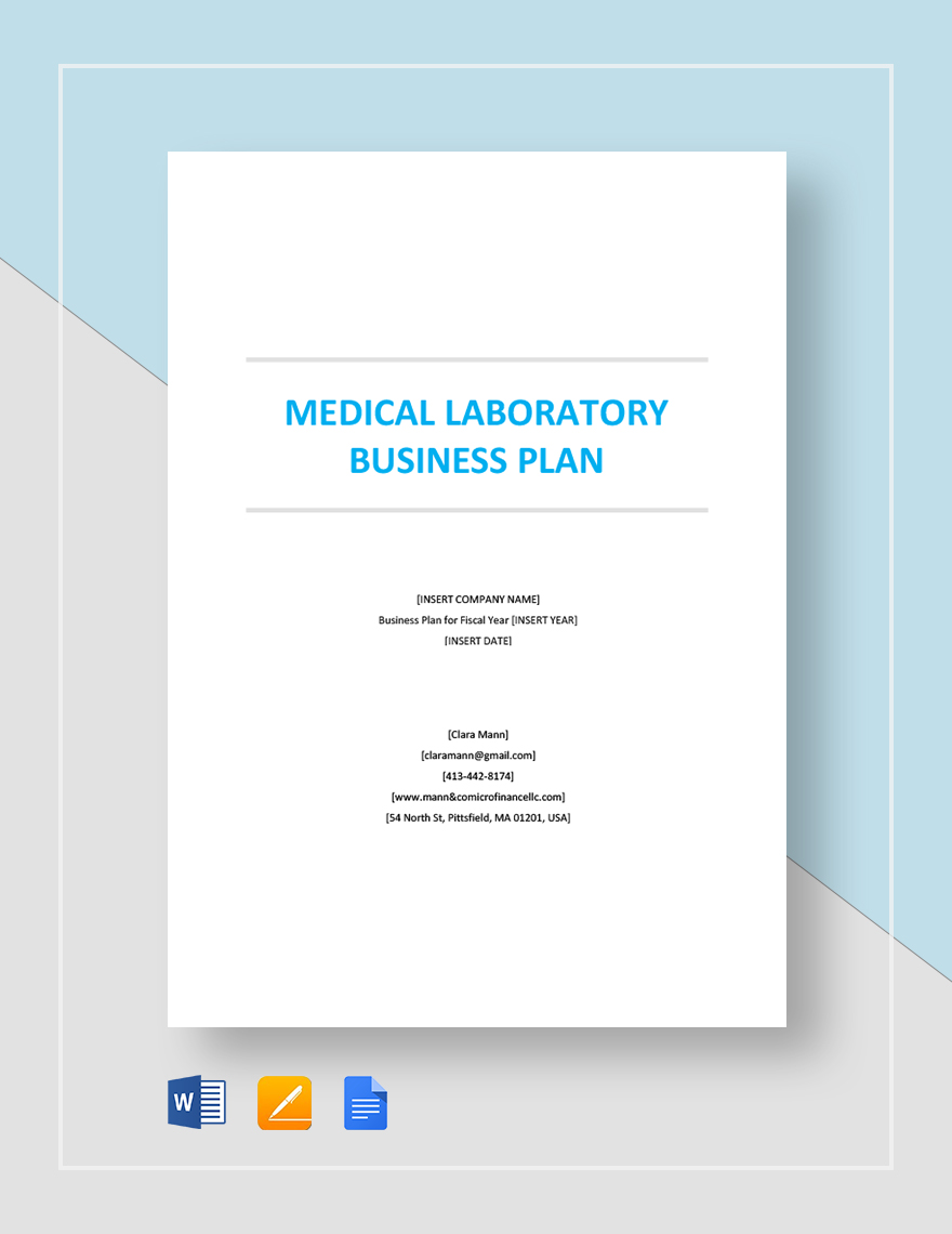 sample of a laboratory business plan