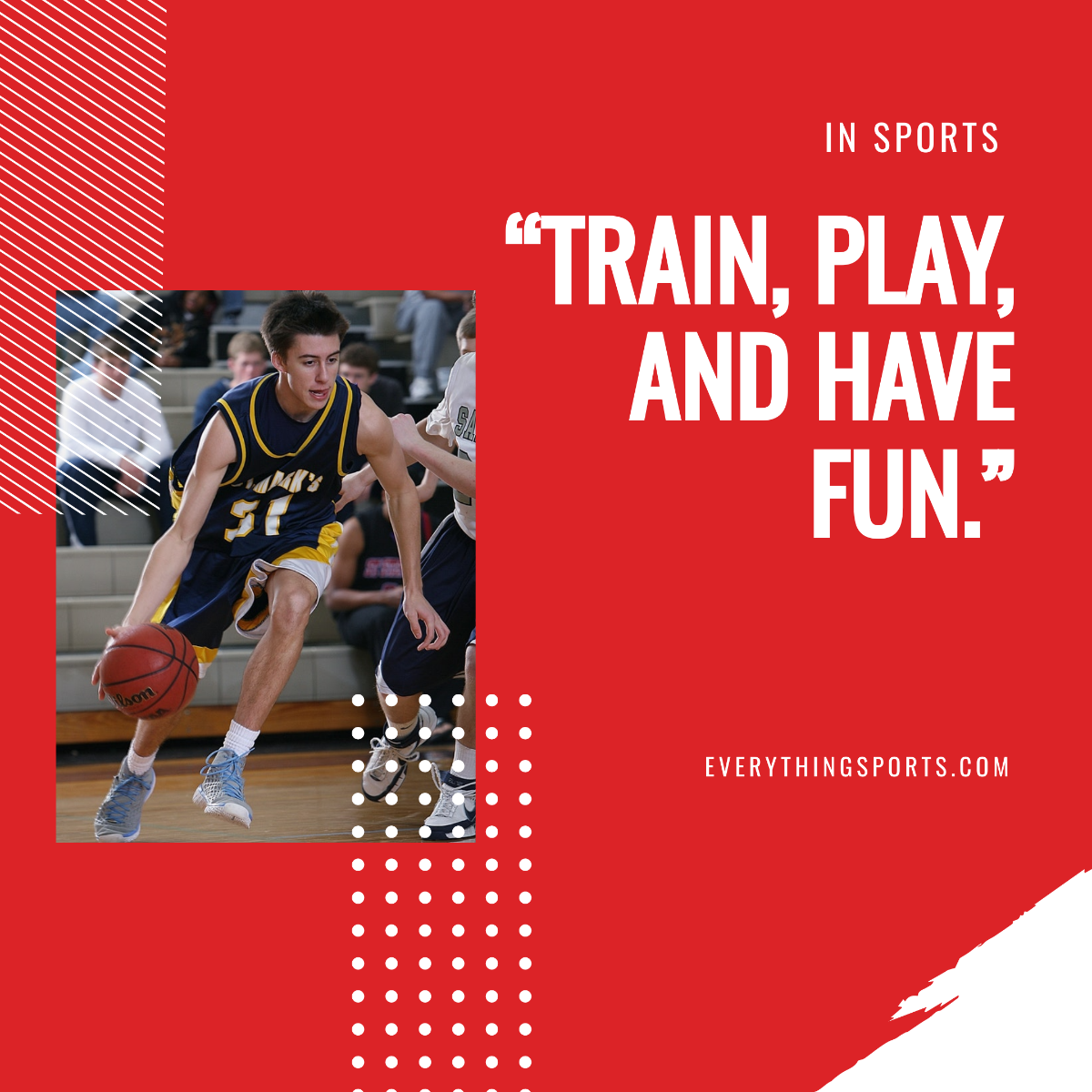 Sports Quote Instagram Post Template