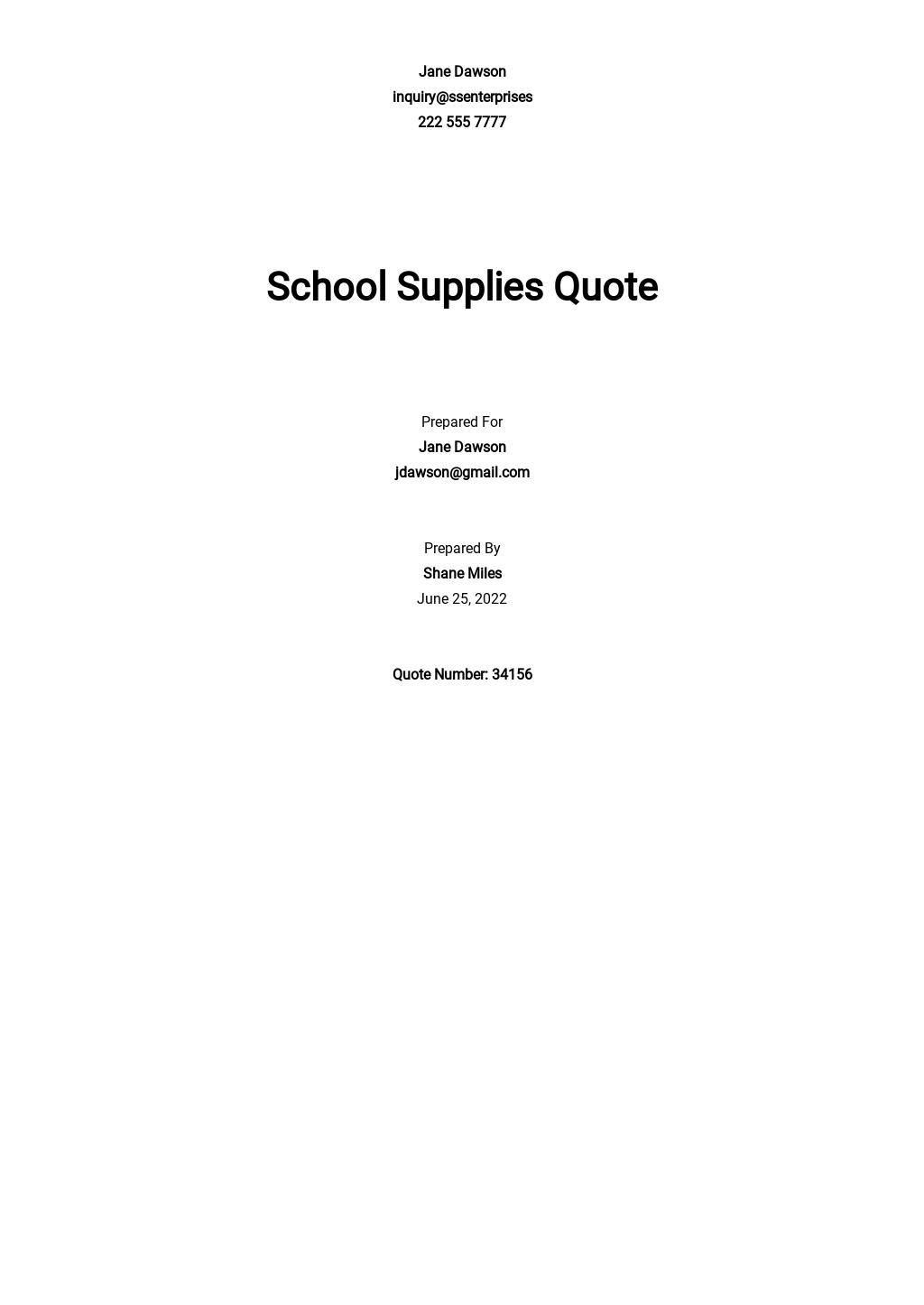 FREE Quotation Templates In Microsoft Excel XLS Template