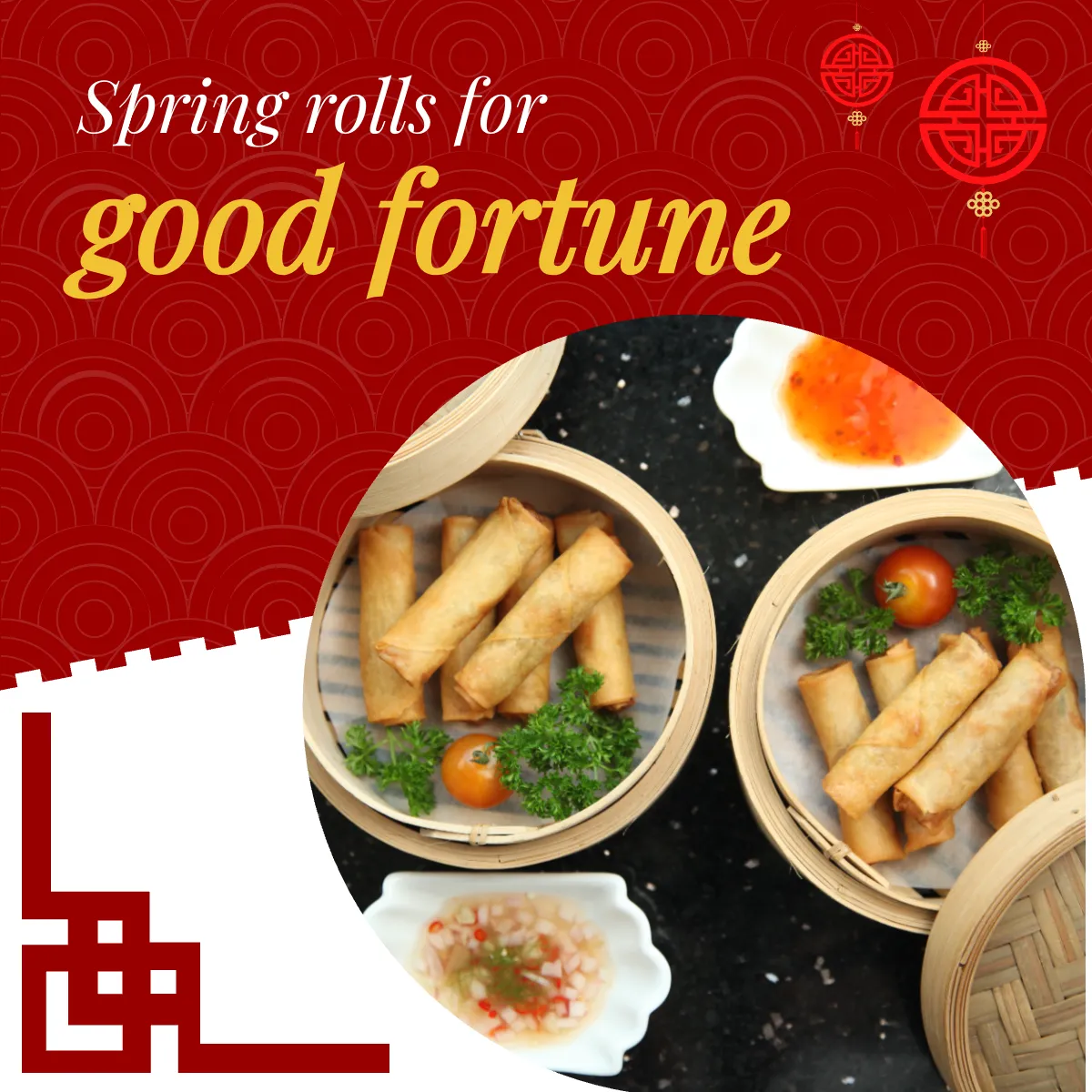 Free Chinese New Year Facebook Carousel Ad Template to Edit Online