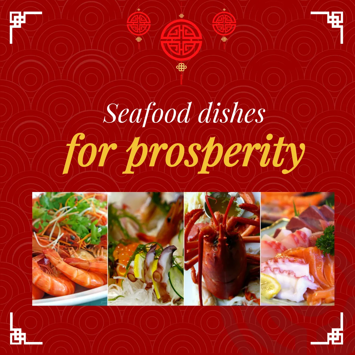 Free Chinese New Year Facebook Carousel Ad Template to Edit Online