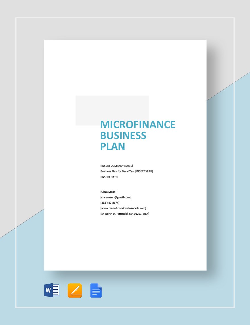business plan for micro finance