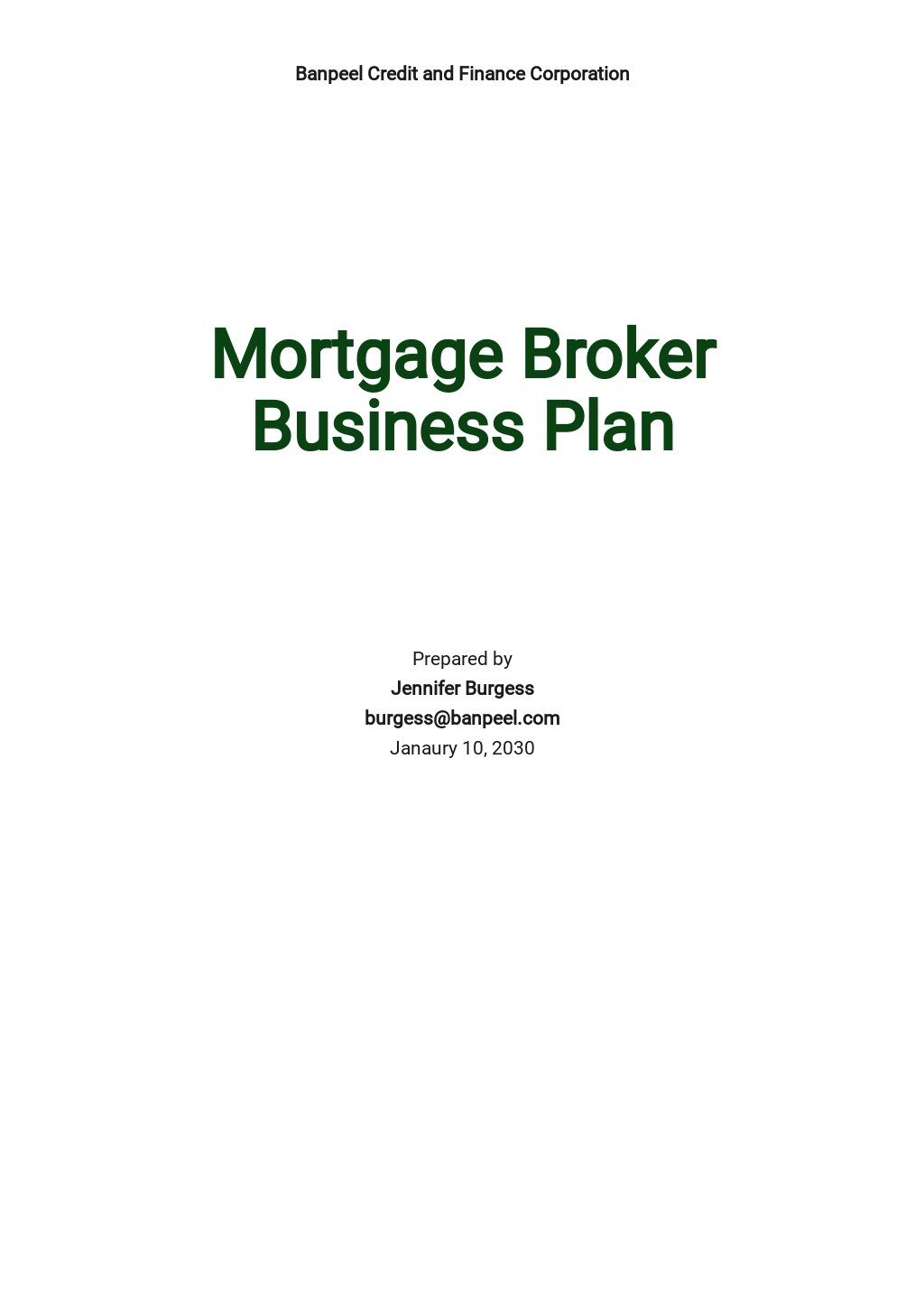 broker business plan