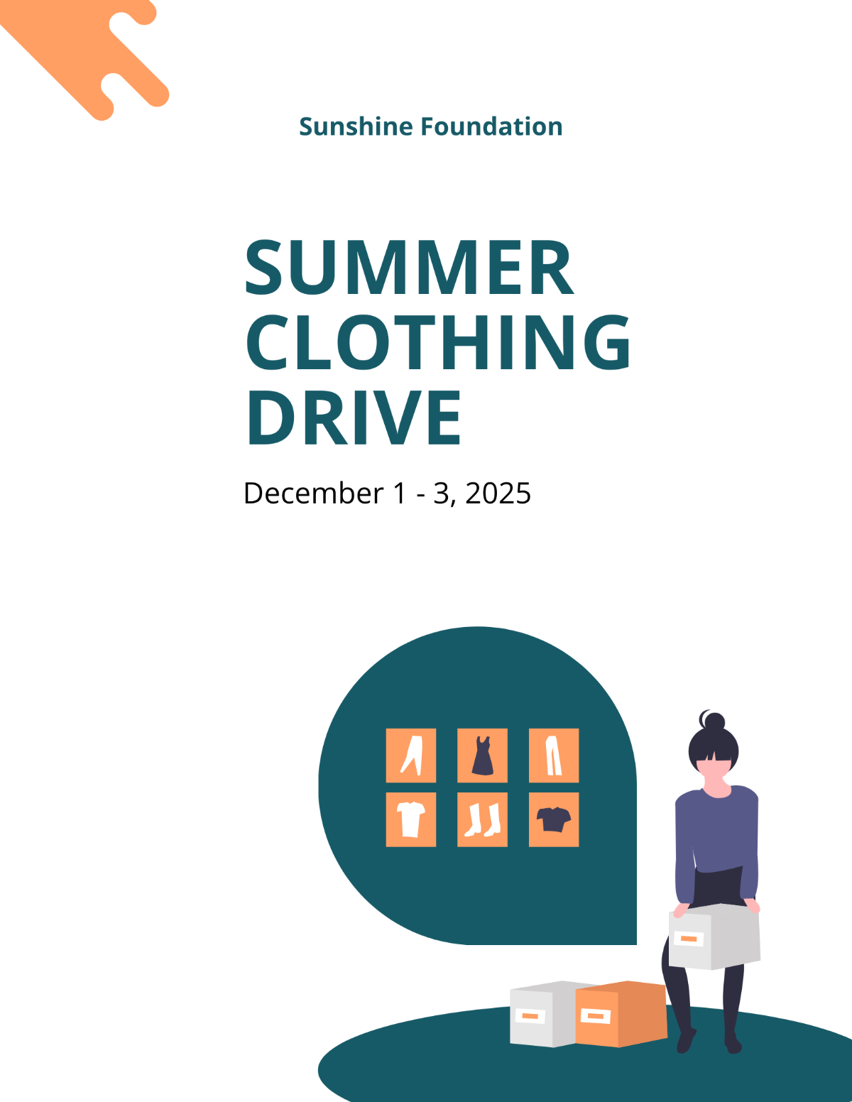 Charity Clothing Drive Flyer