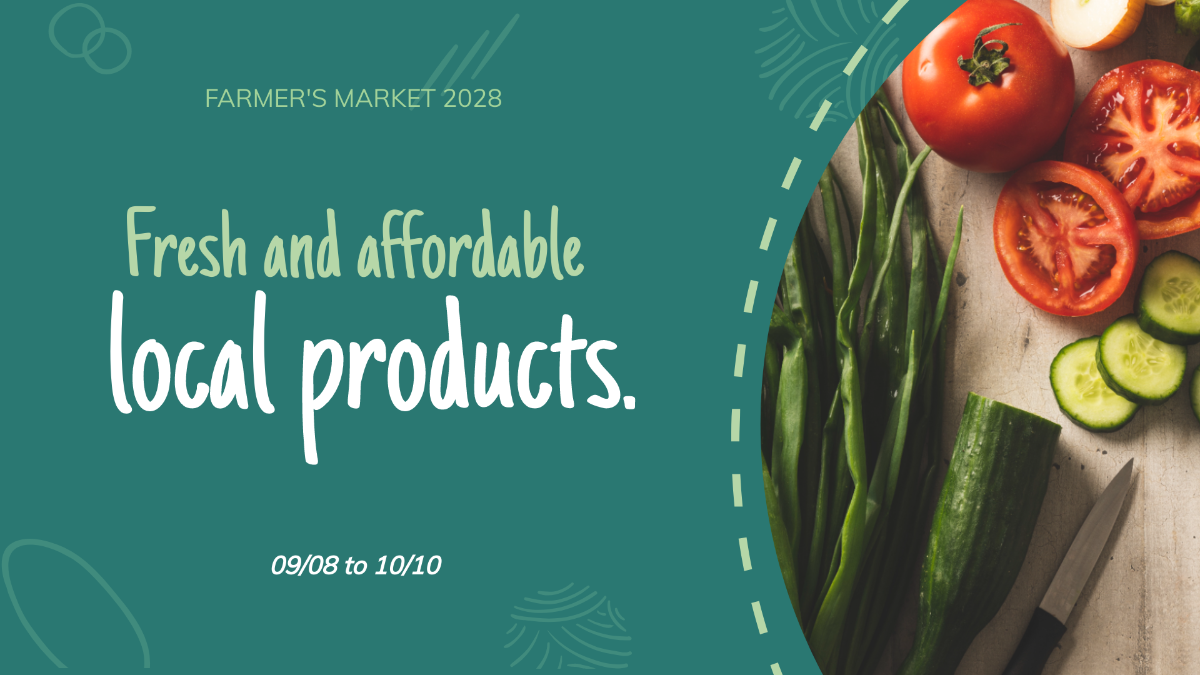 Farmers Market Facebook Event Cover Template
