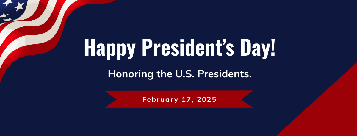 Presidents Day Facebook Cover Template