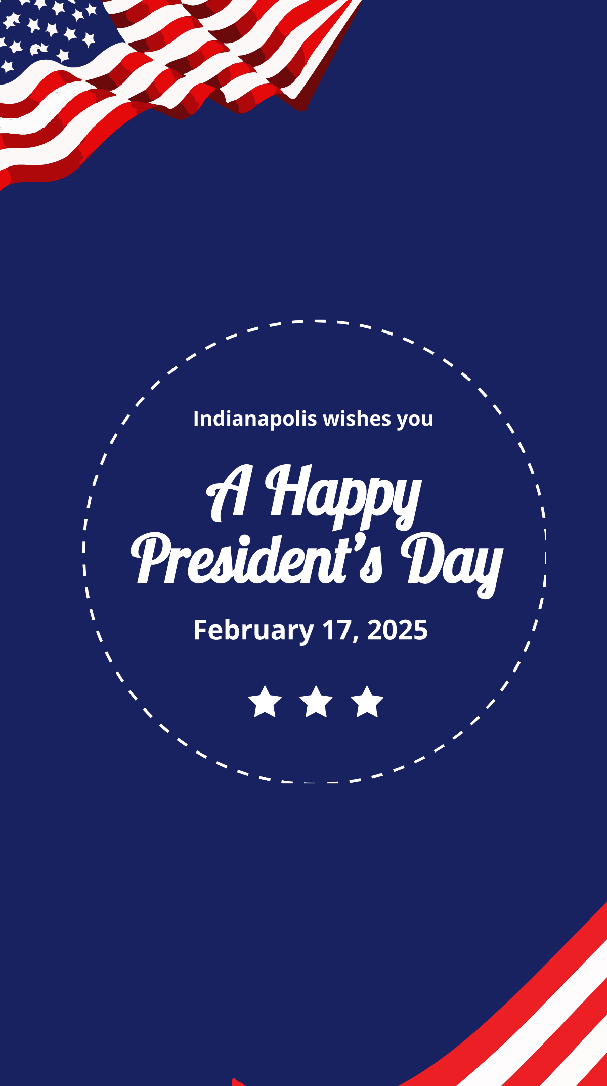 Free Happy Presidents Day Whatsapp Post Template