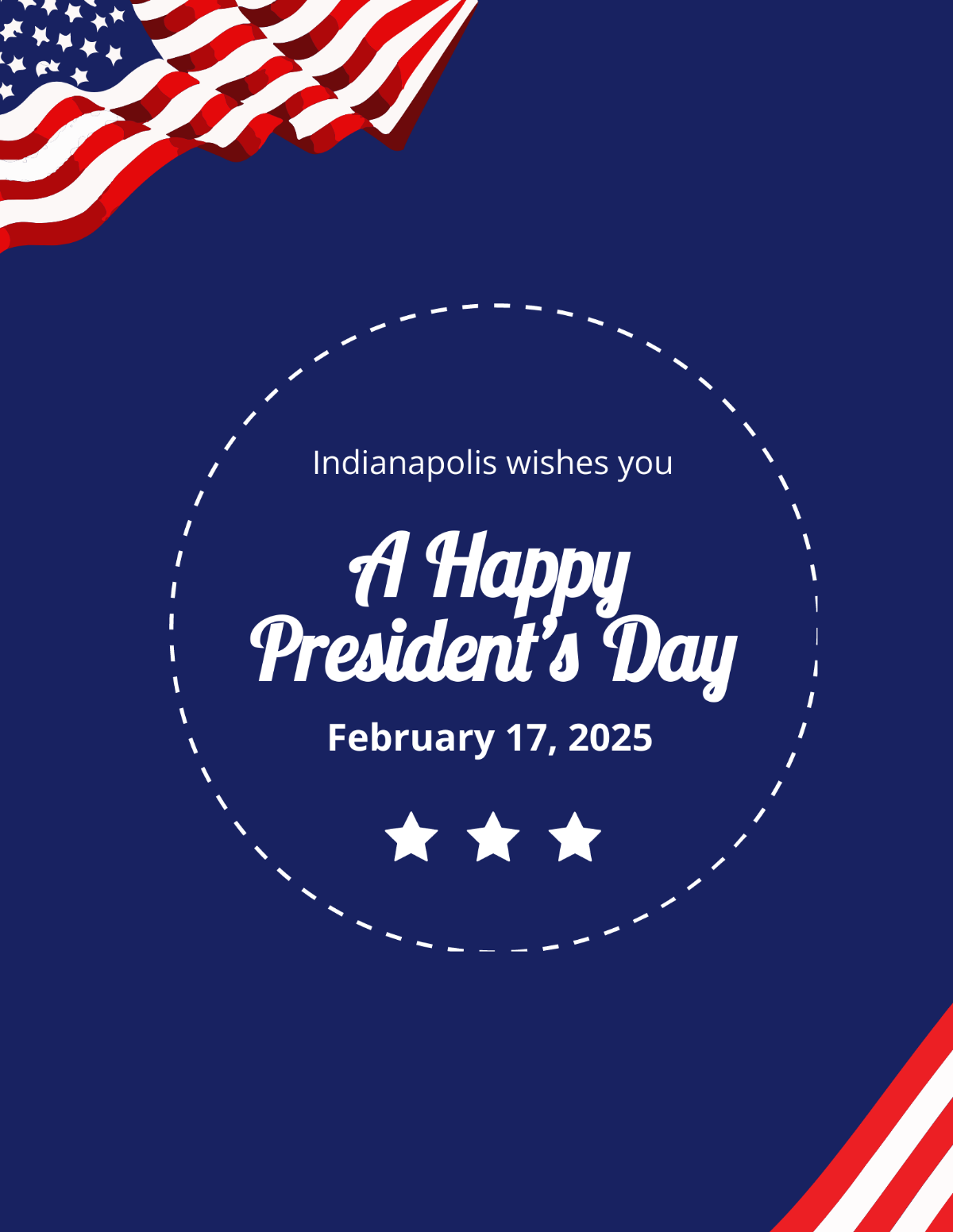 Happy Presidents Day Flyer Template