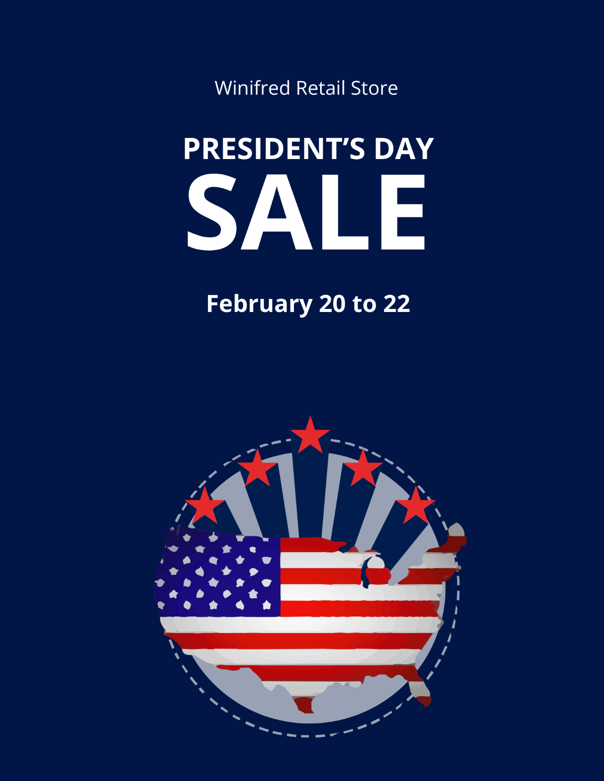 Presidents Day Sale Flyer Template - Edit Online & Download